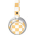 Yellow and White Checkerboard Surface Headphones Skin